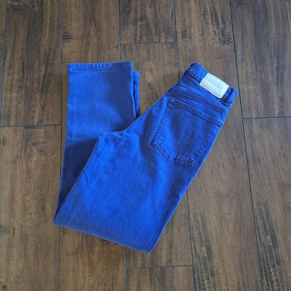 Everlane The Way High Rise Jeans Women's Straight Leg Cropped Ankle Cotton Sz 24 - Picture 6 of 9